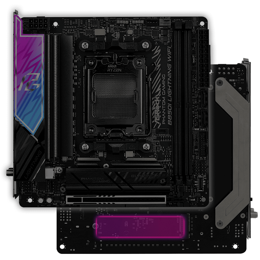 ASRock B850I Lightning WiFi AM5 Mini ITX Motherboard - Newegg.com